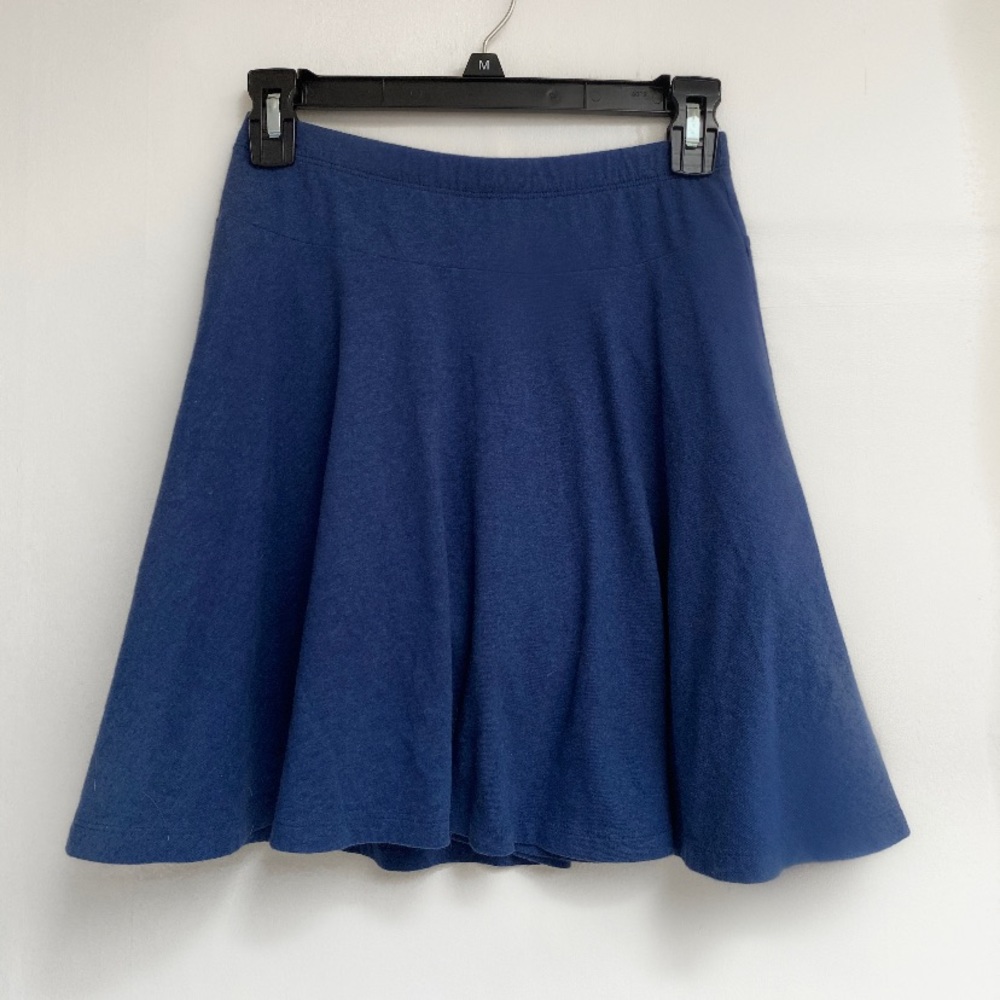 simple blue skirt with shorts